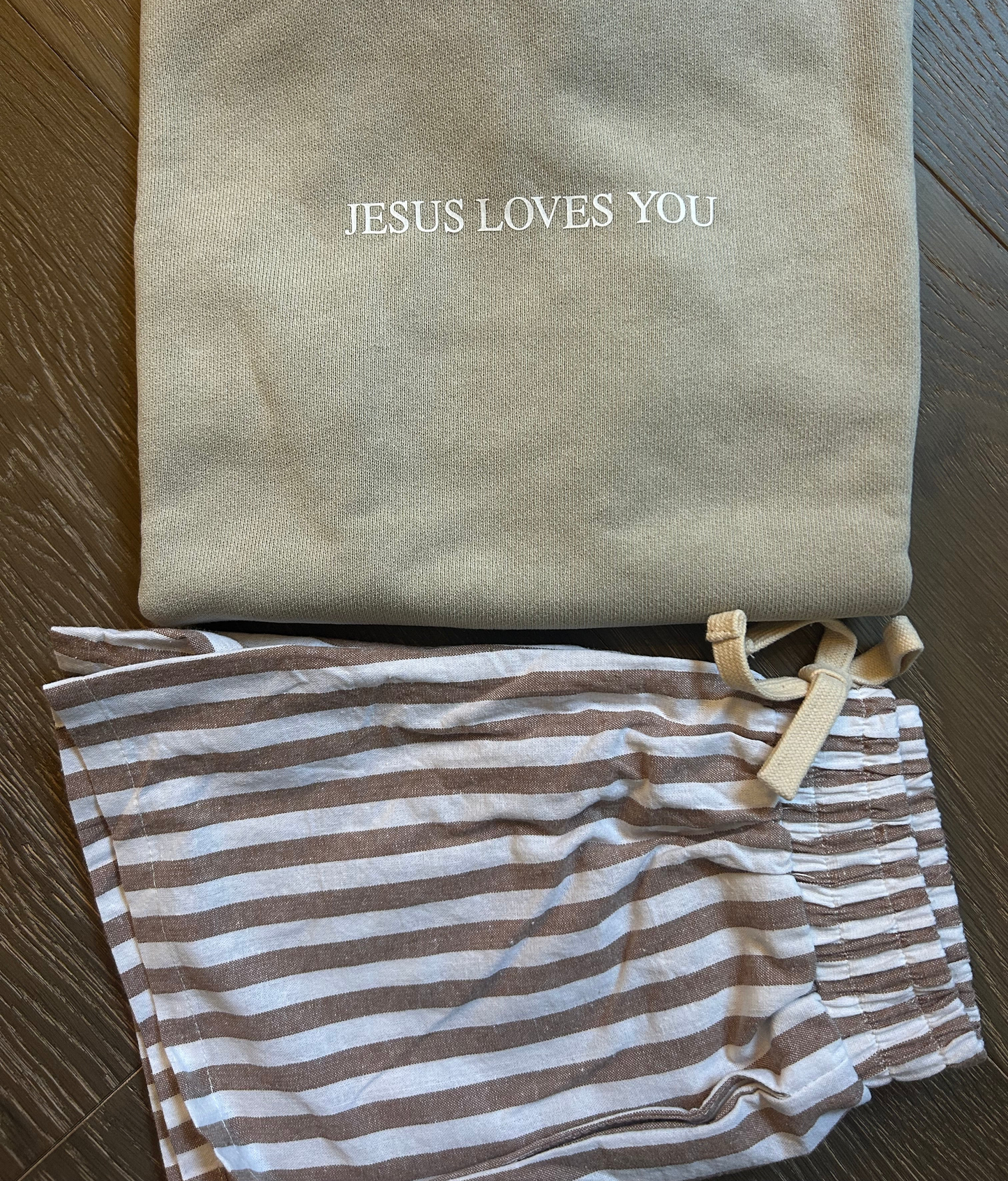 Ben Vintage Stripe Shorts - Beige