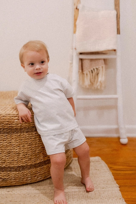 Levi Blue Stripe Set