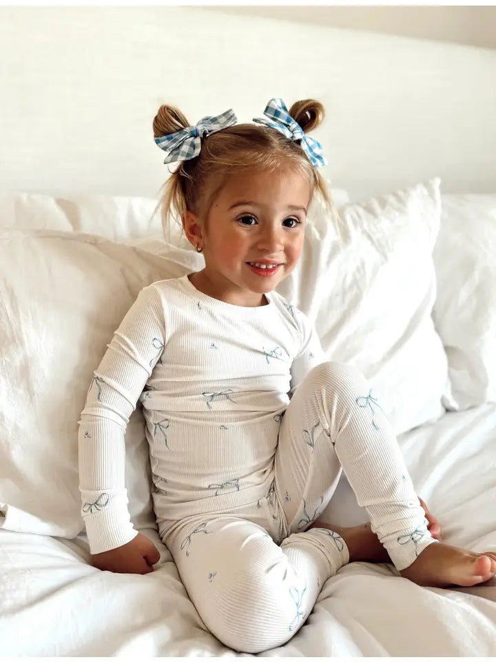 Lainey Ribbed Bow Pajamas