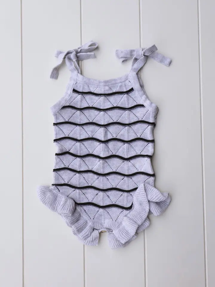 Lottie Knit Ruffle Onesie