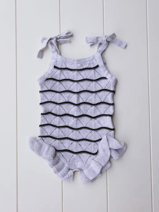 Lottie Knit Ruffle Onesie