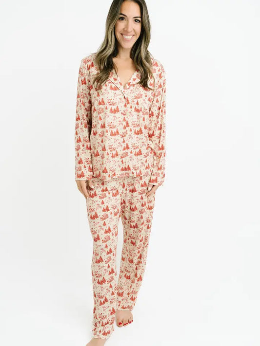 Womens Classic Claus Pajamas