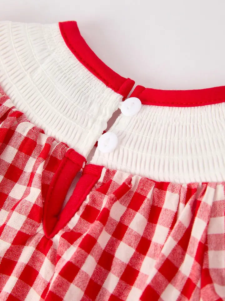 Embroidered Cherry Dress