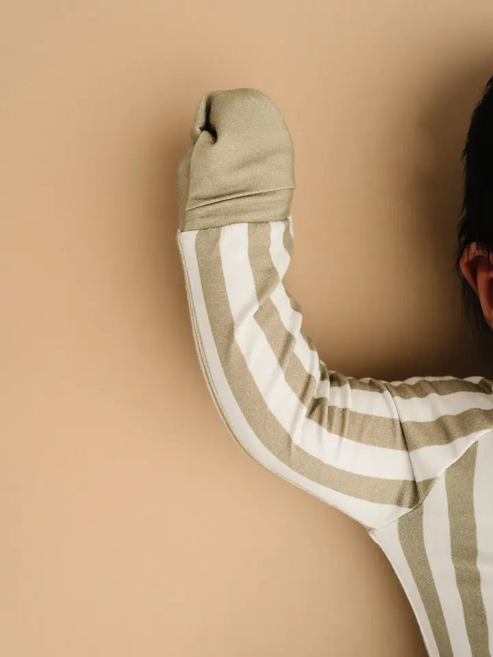 Olive Stripe Pajamas