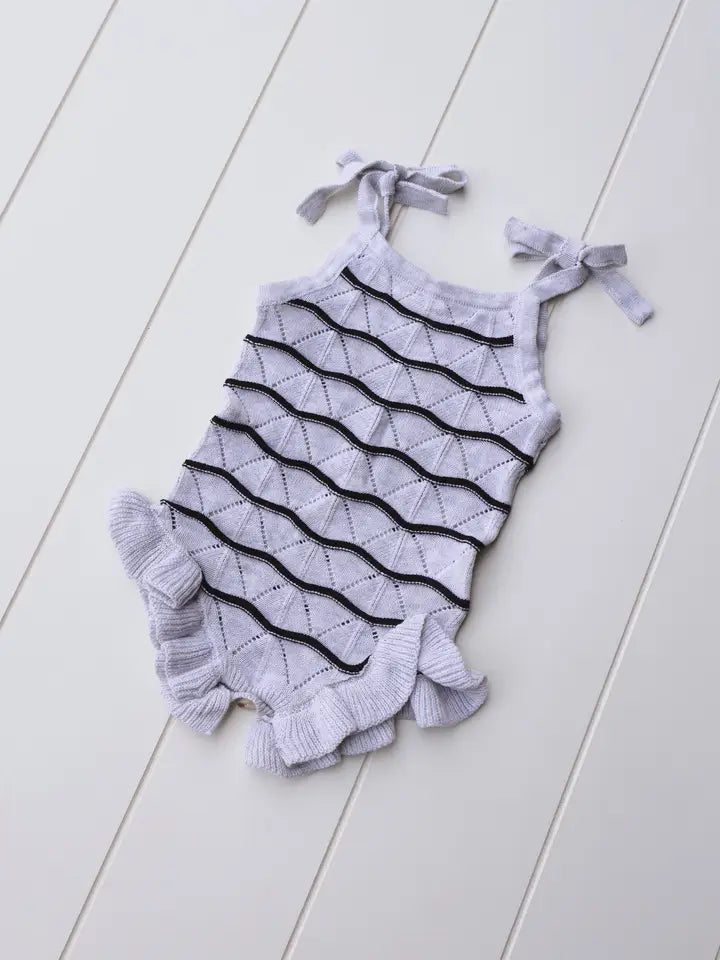Lottie Knit Ruffle Onesie