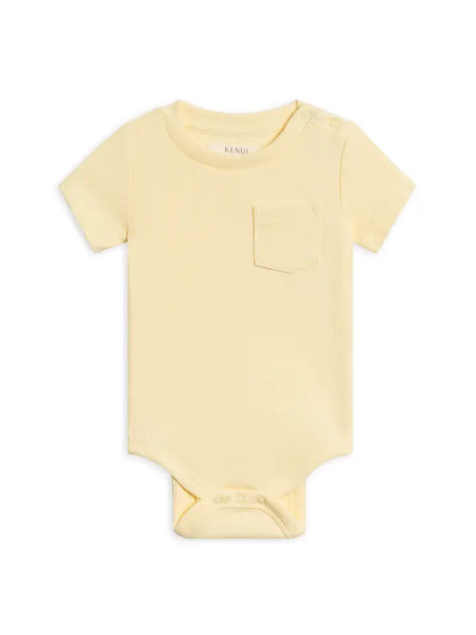 Carter Ribbed Pocket Bodysuit