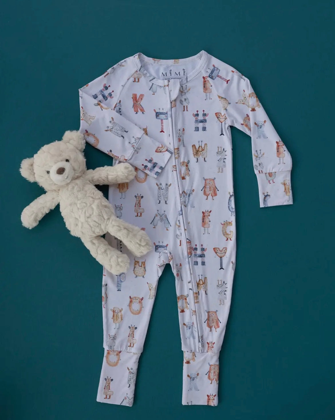 Monster Alphabet Bamboo Pajamas