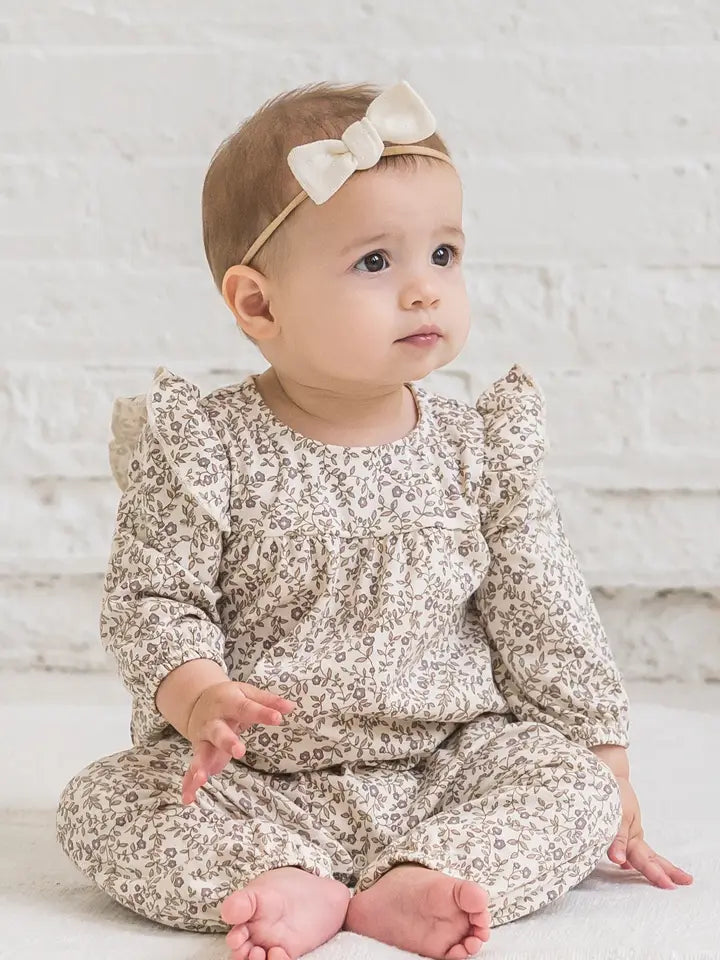 Janie Floral Romper - Organic