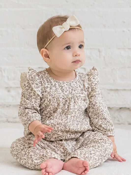 Janie Floral Romper - Organic