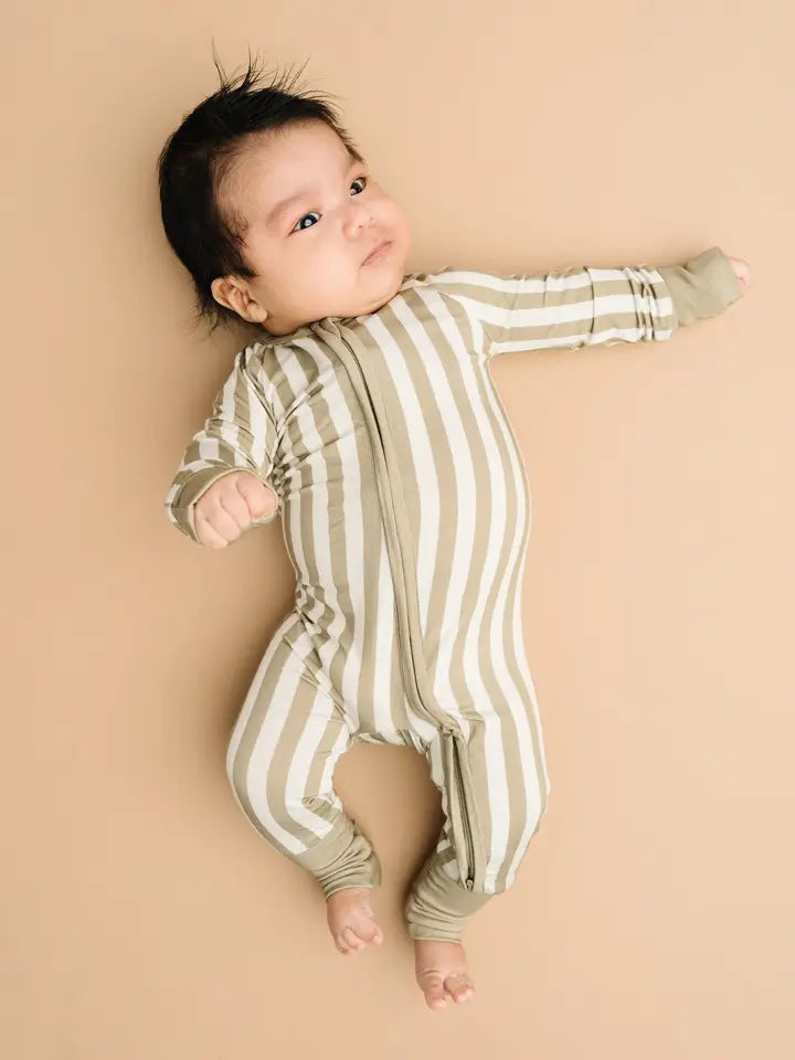 Olive Stripe Pajamas