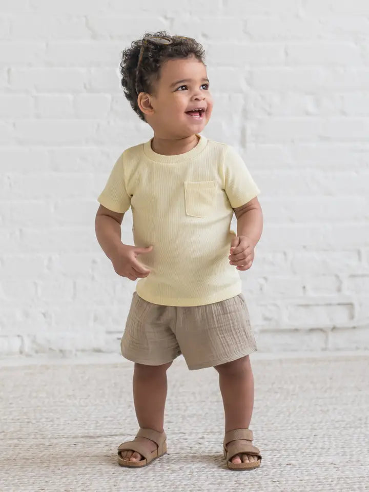Lou Ribbed Pocket Tee
