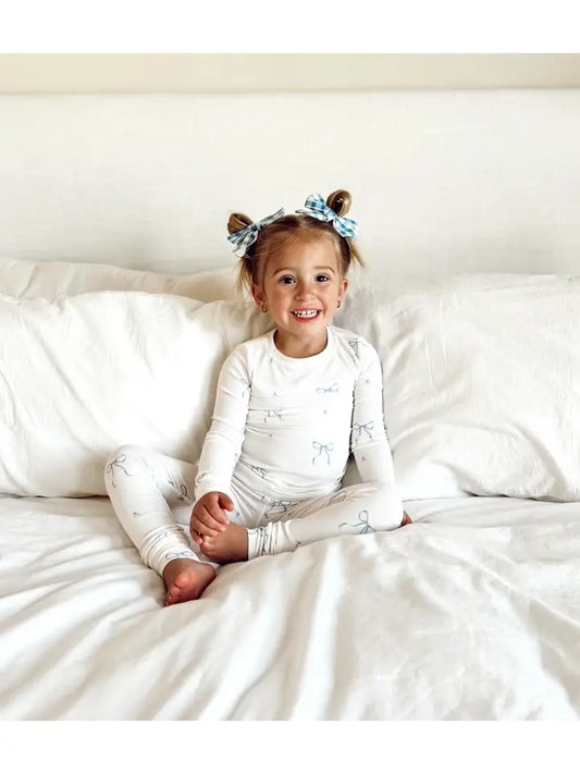 Lainey Ribbed Bow Pajamas
