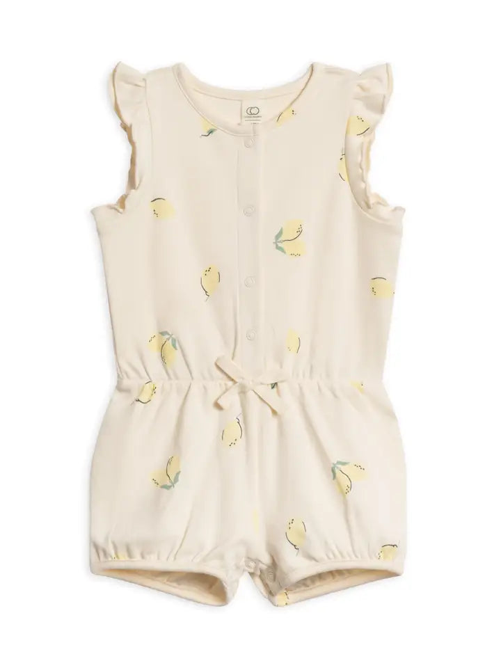 Amelia Lemon Romper - Organic