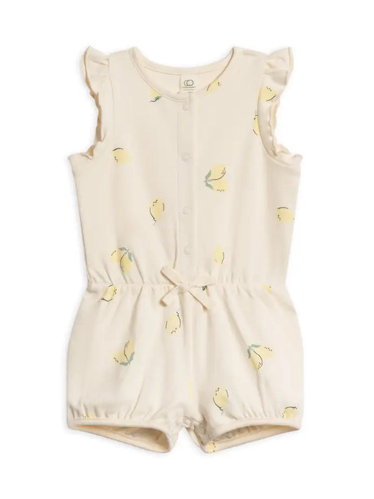 Amelia Lemon Romper - Organic